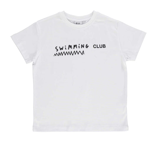 Classic White 'Swimming Club' T-shirt