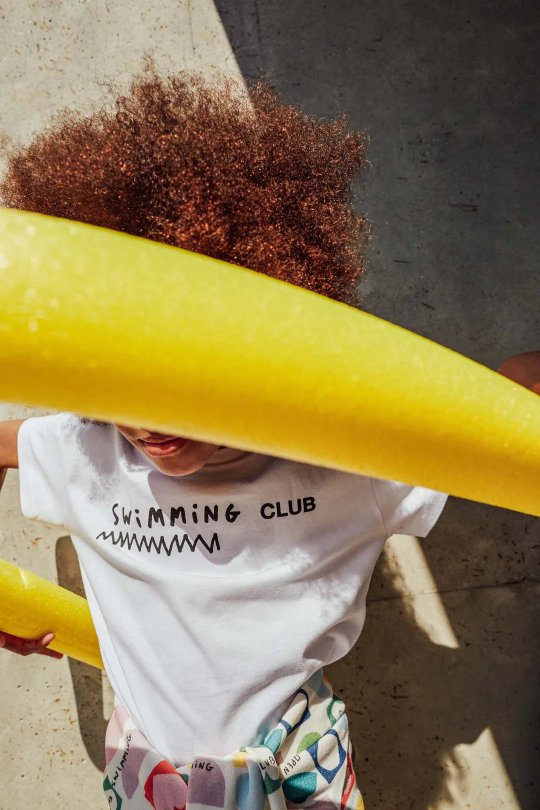 Classic White 'Swimming Club' T-shirt