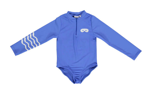 Blue Hero Long Sleeve Swimsuit