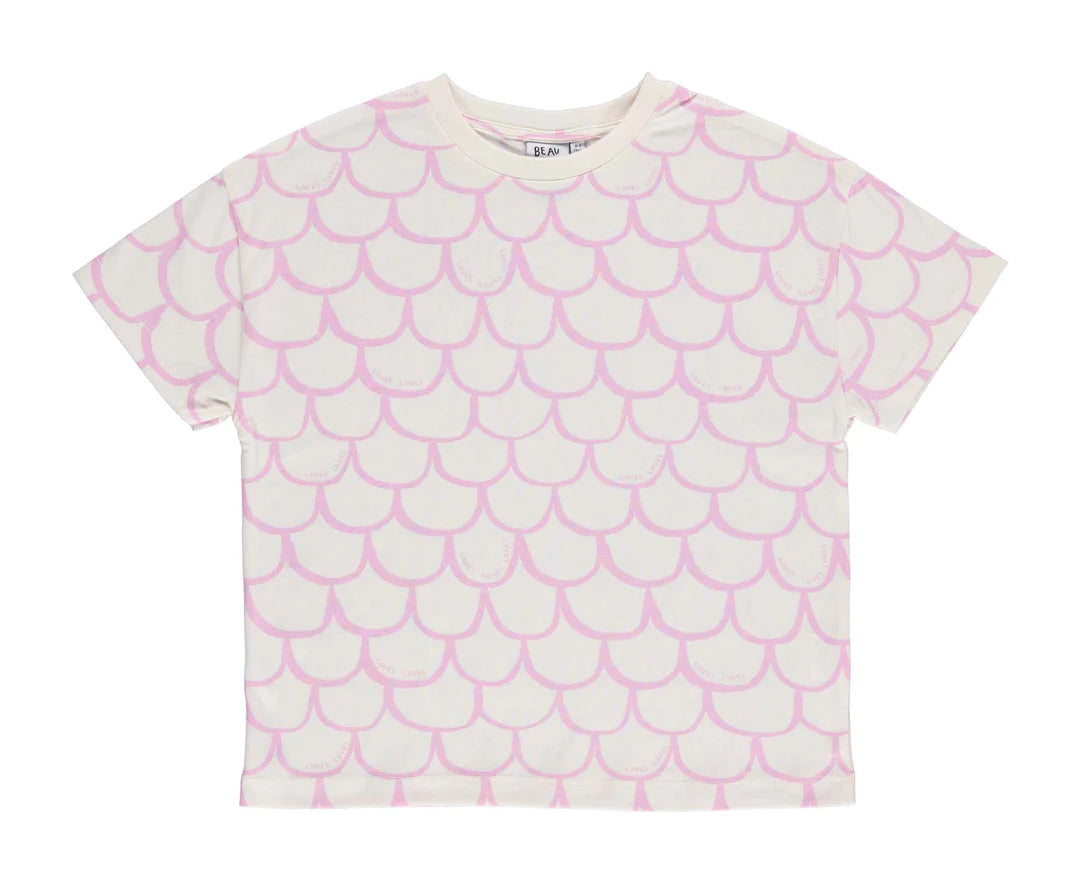 Pink Lavender Scales Relaxed Fit T-shirt