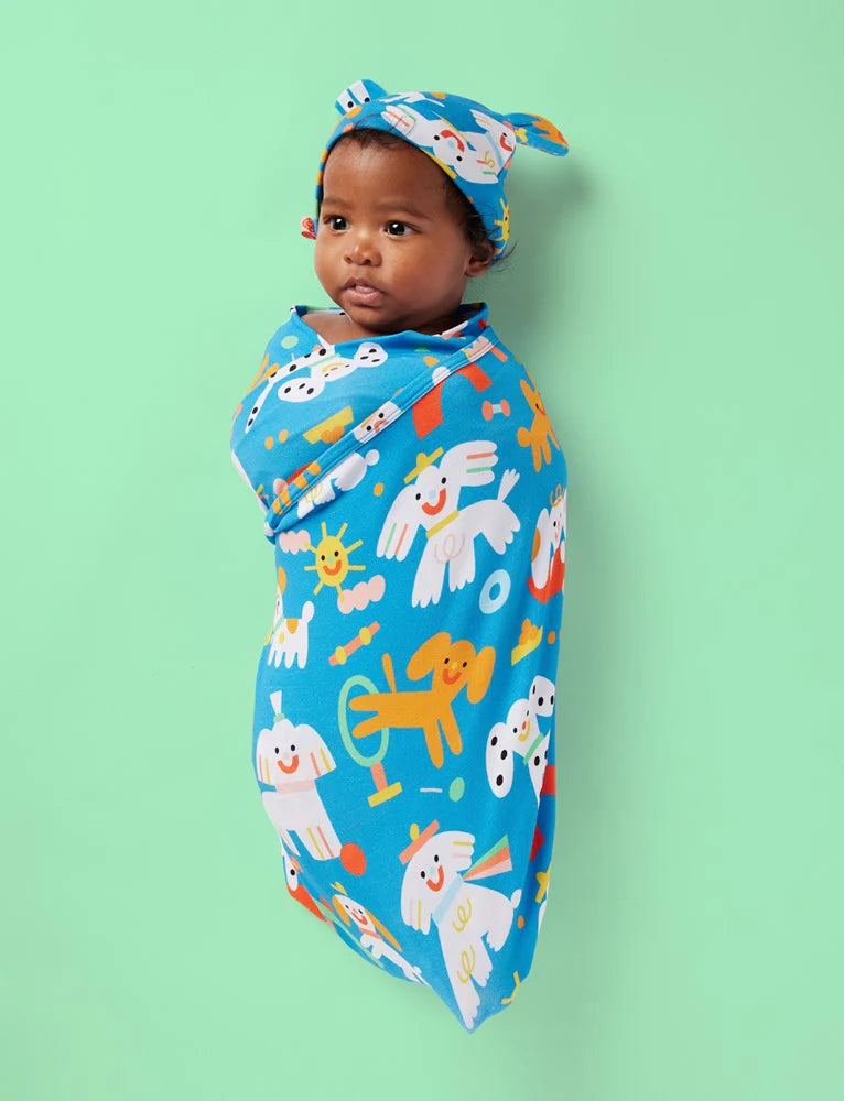 Puppy Park Blanket, Hat & Bib Set