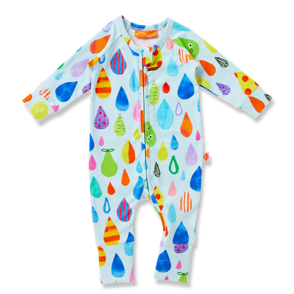 Sun Shower Long Sleeve Playsuit