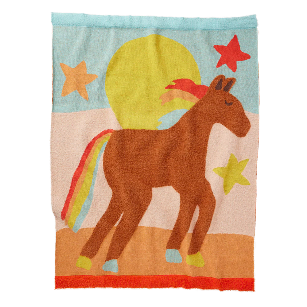 Giddy Up Knit Blanket