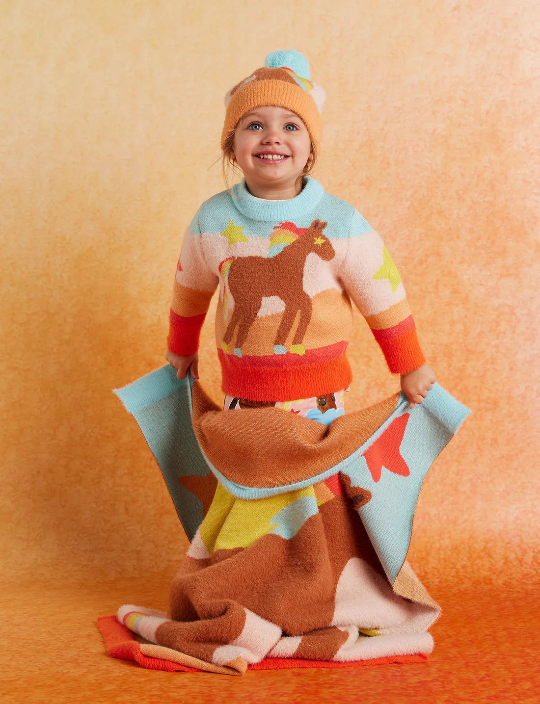 Giddy Up Knit Blanket