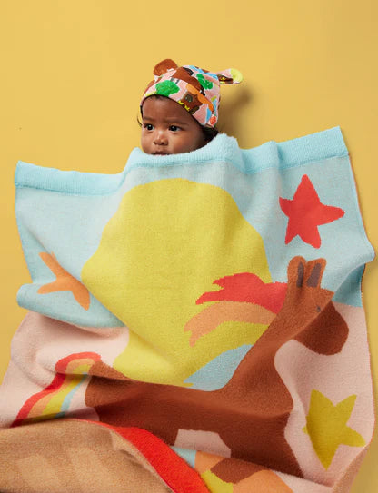 Giddy Up Knit Blanket