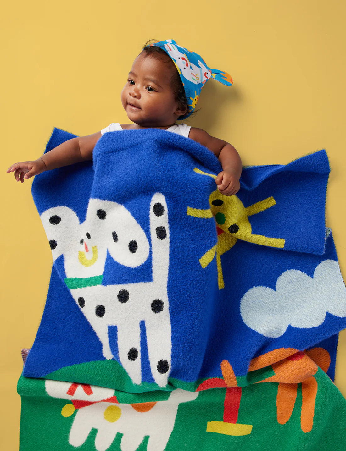 Puppy Park Knit Blanket