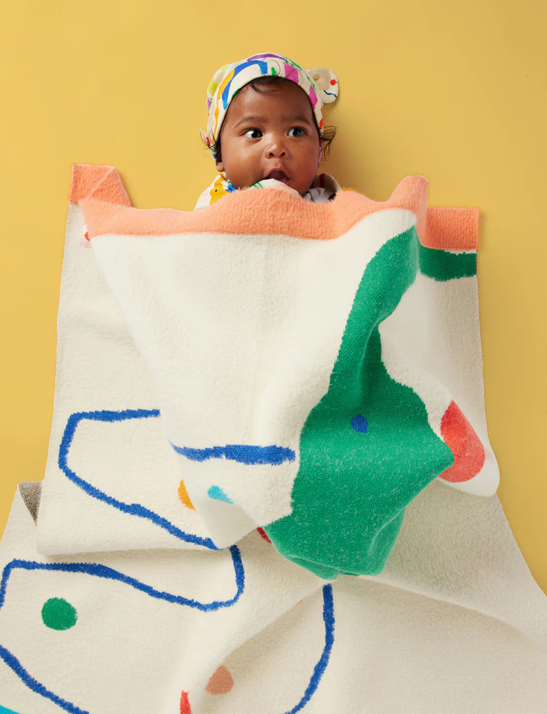 Happy Herd Knit Blanket