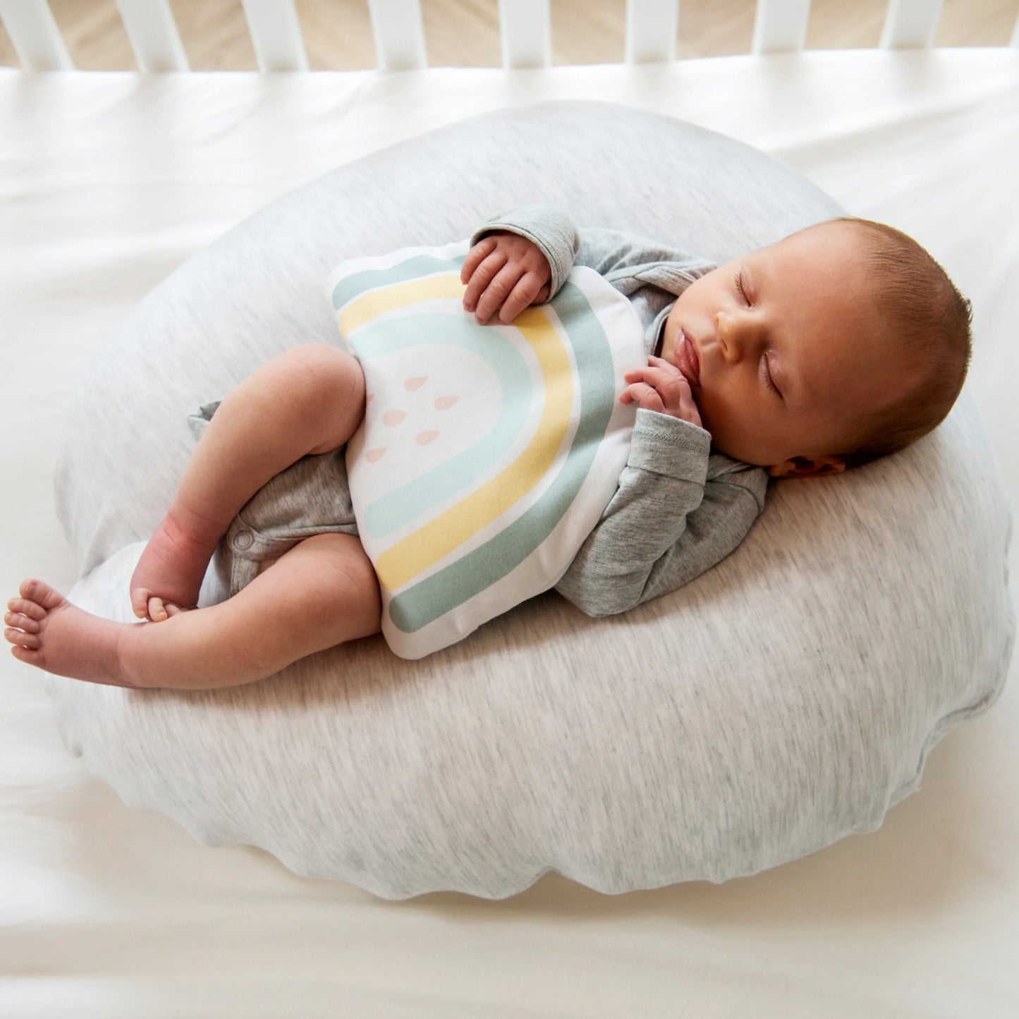 Softy Cotton Nursing Pillow - Chine White