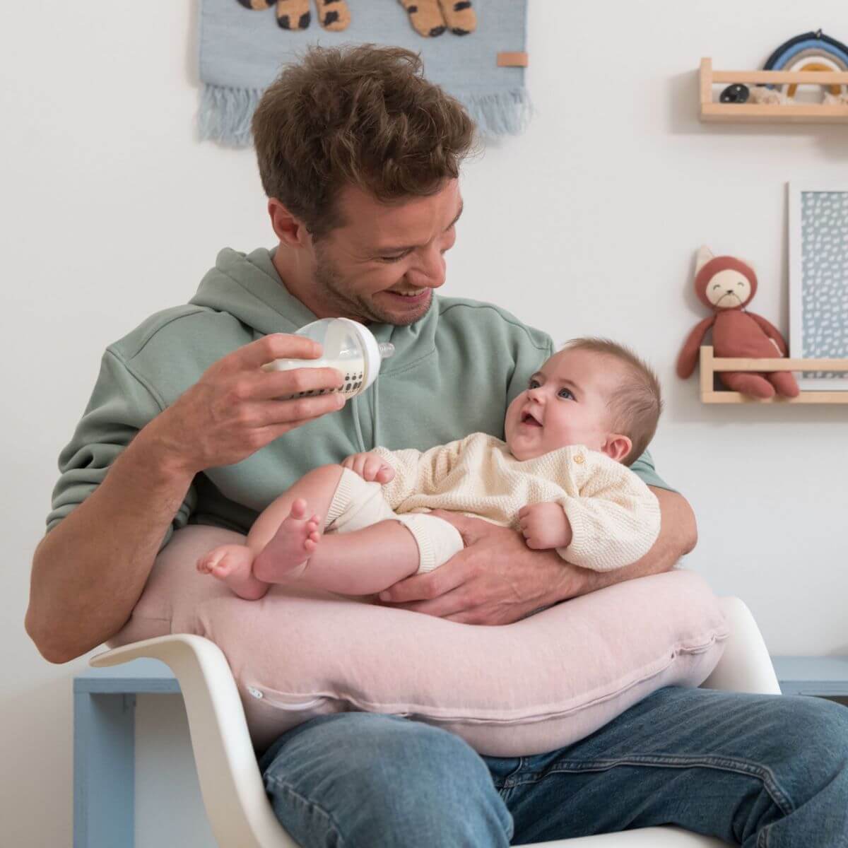 Softy Cotton Nursing Pillow - Chine Pink