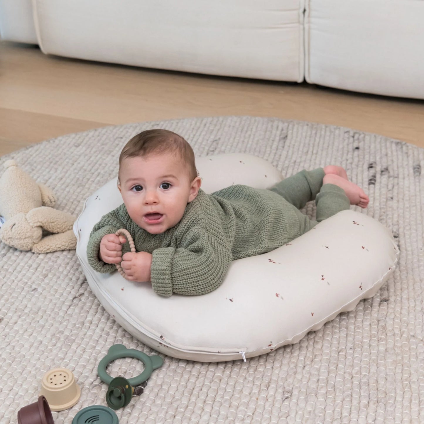 Softy Cotton Nursing Pillow - Mushrooms