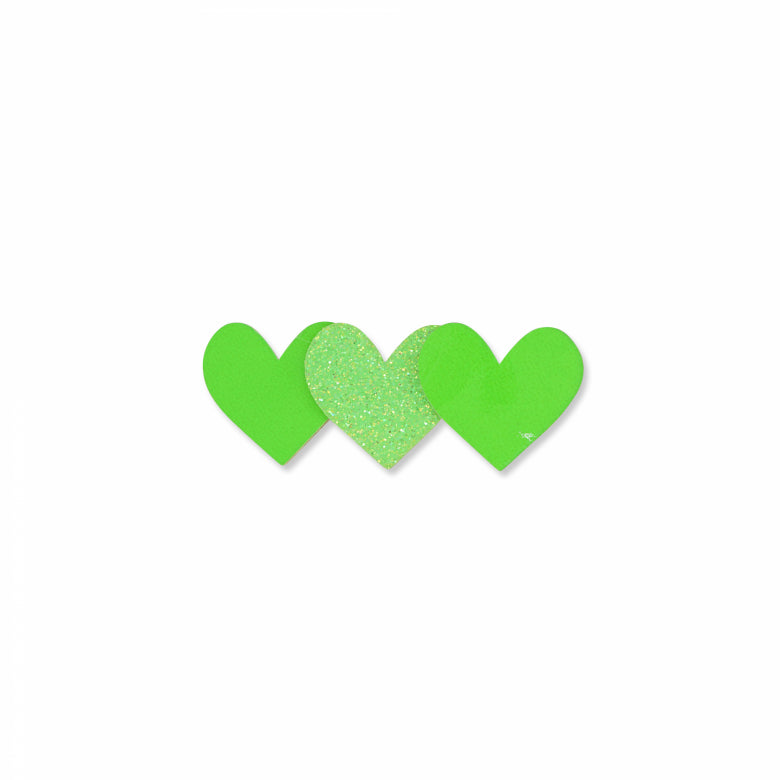 Glitter Hearts Hair Clip