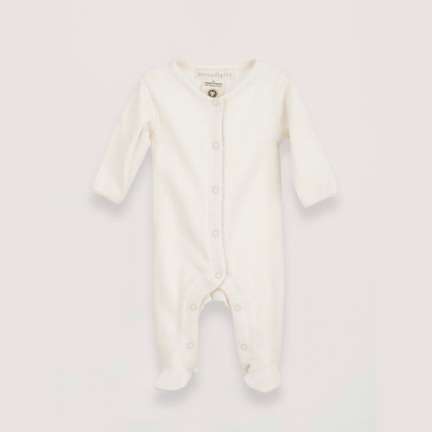 Newborn Playsuit - Offwhite Pointelle