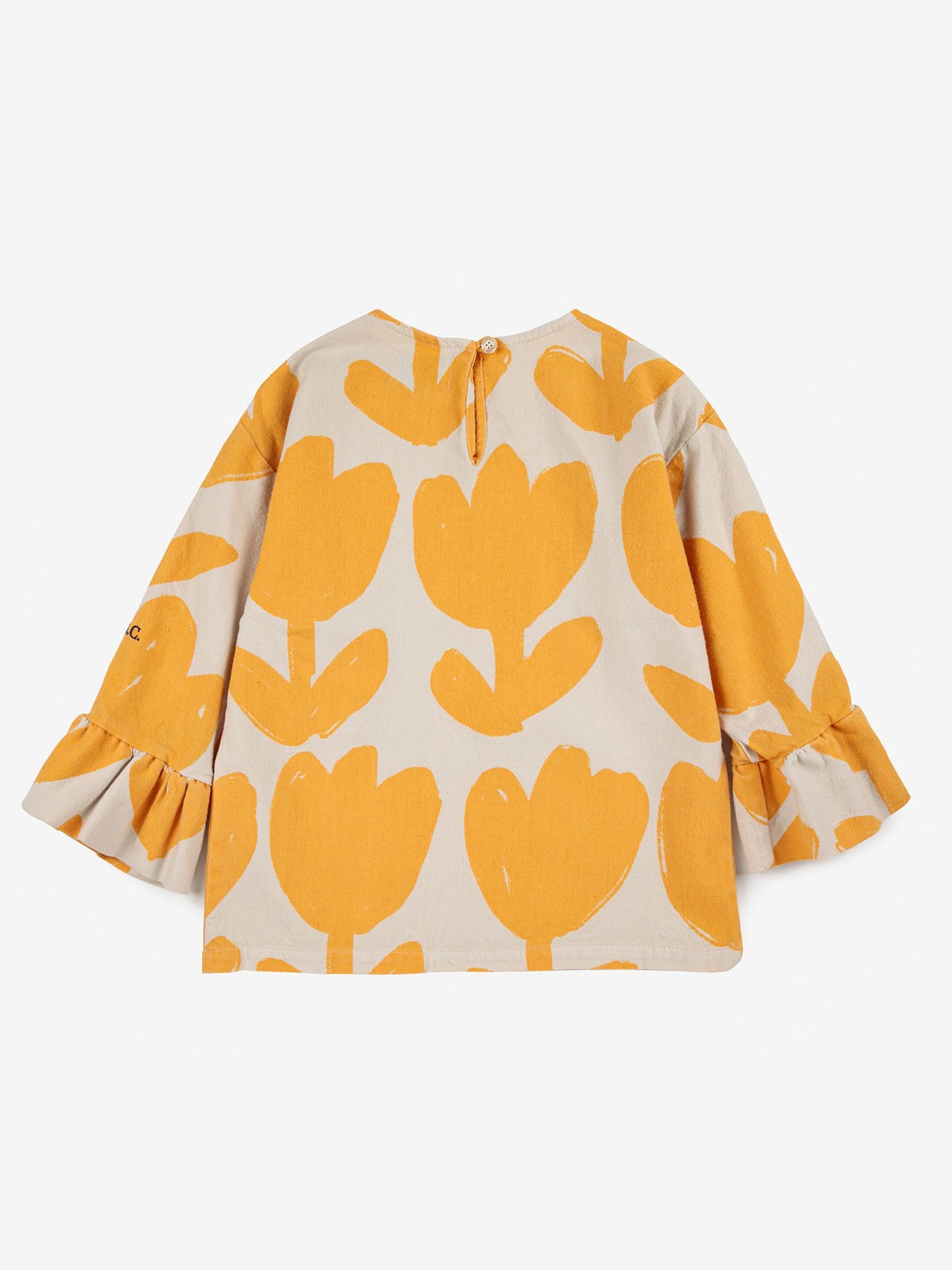 Big Flower Ruffle Blouse