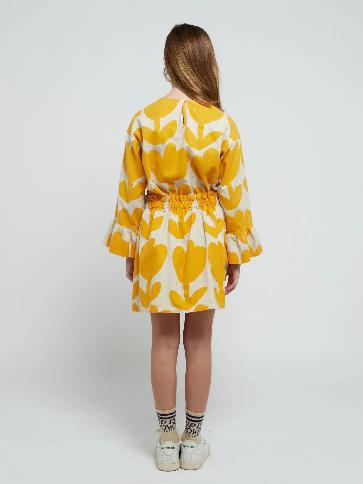 Big Flower Ruffle Blouse