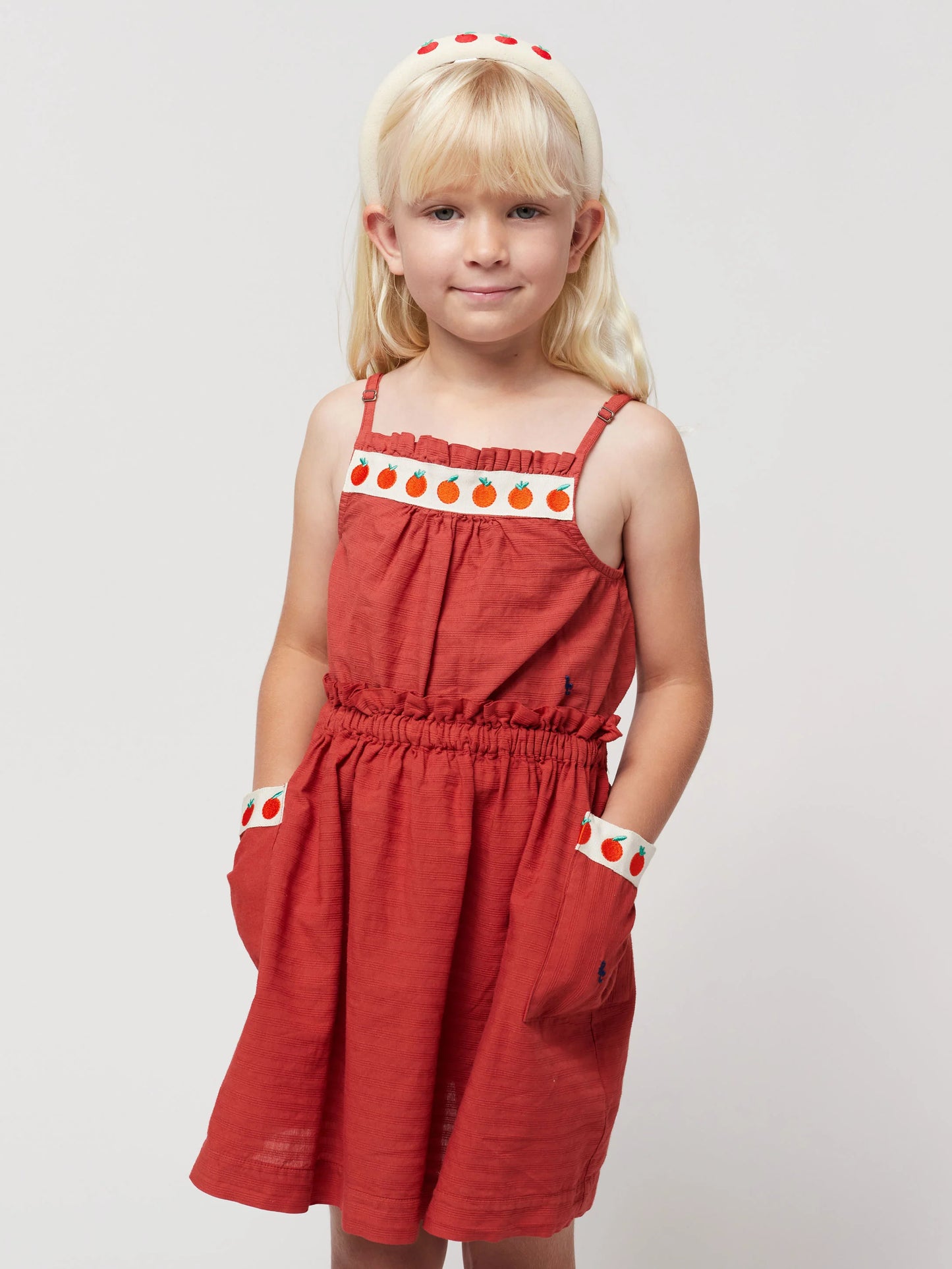 Tomato Pockets Woven Skirt