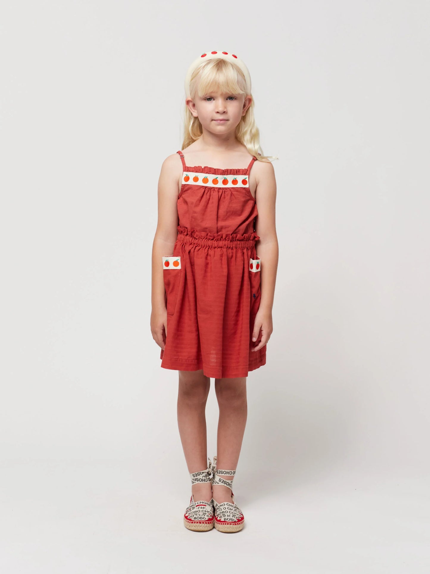 Tomato Pockets Woven Skirt