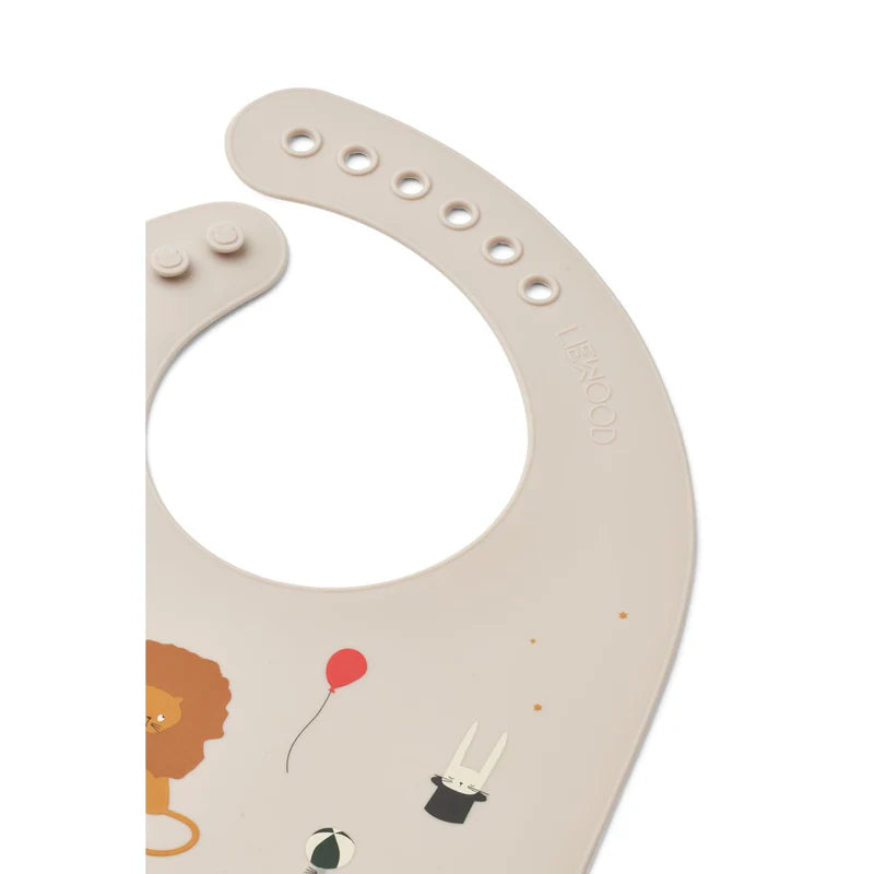 Tilda Printed Bib 2-Pack - Circus / Sandy