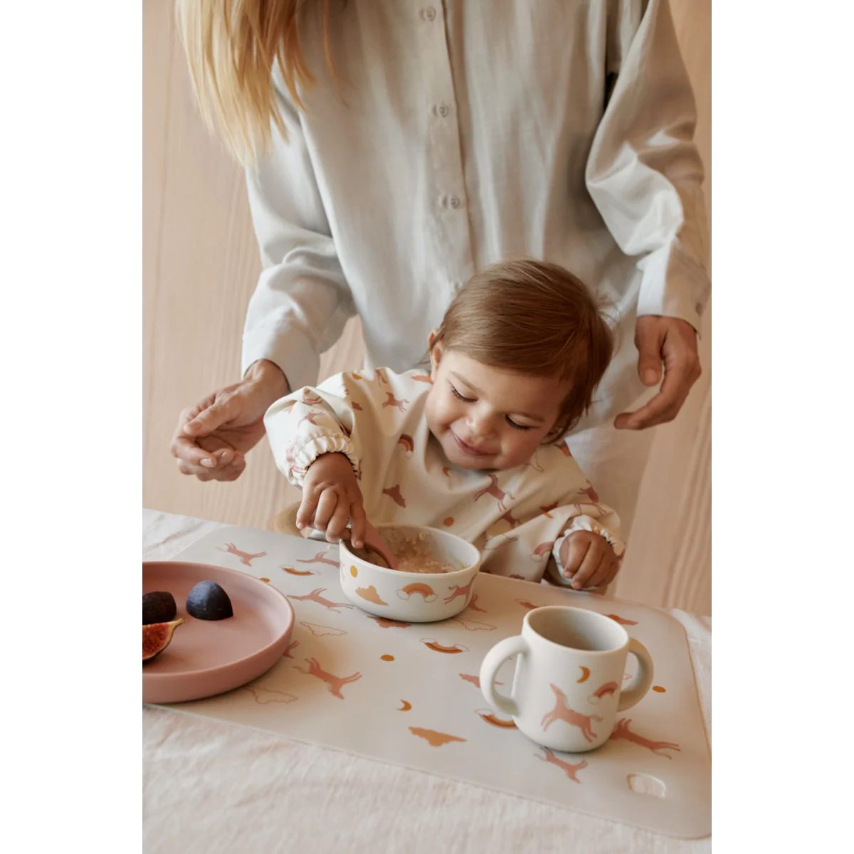 Merle Cape Bib - Dream / Ecru