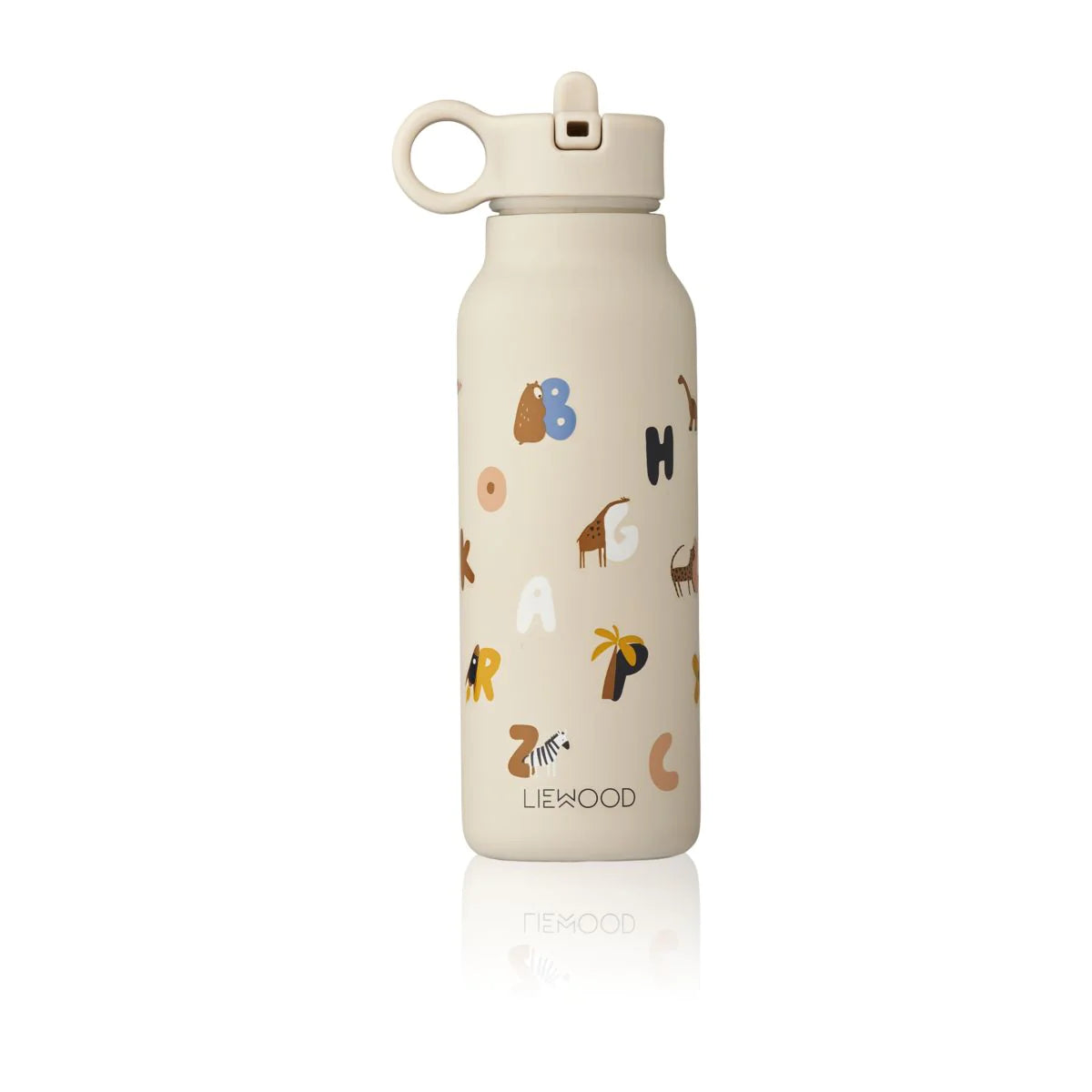 Falk Water Bottle 350ml - Alphabet / Sandy