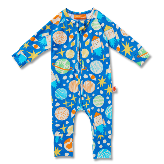 See You In Space Long Sleeve Playsuit & Bib Set