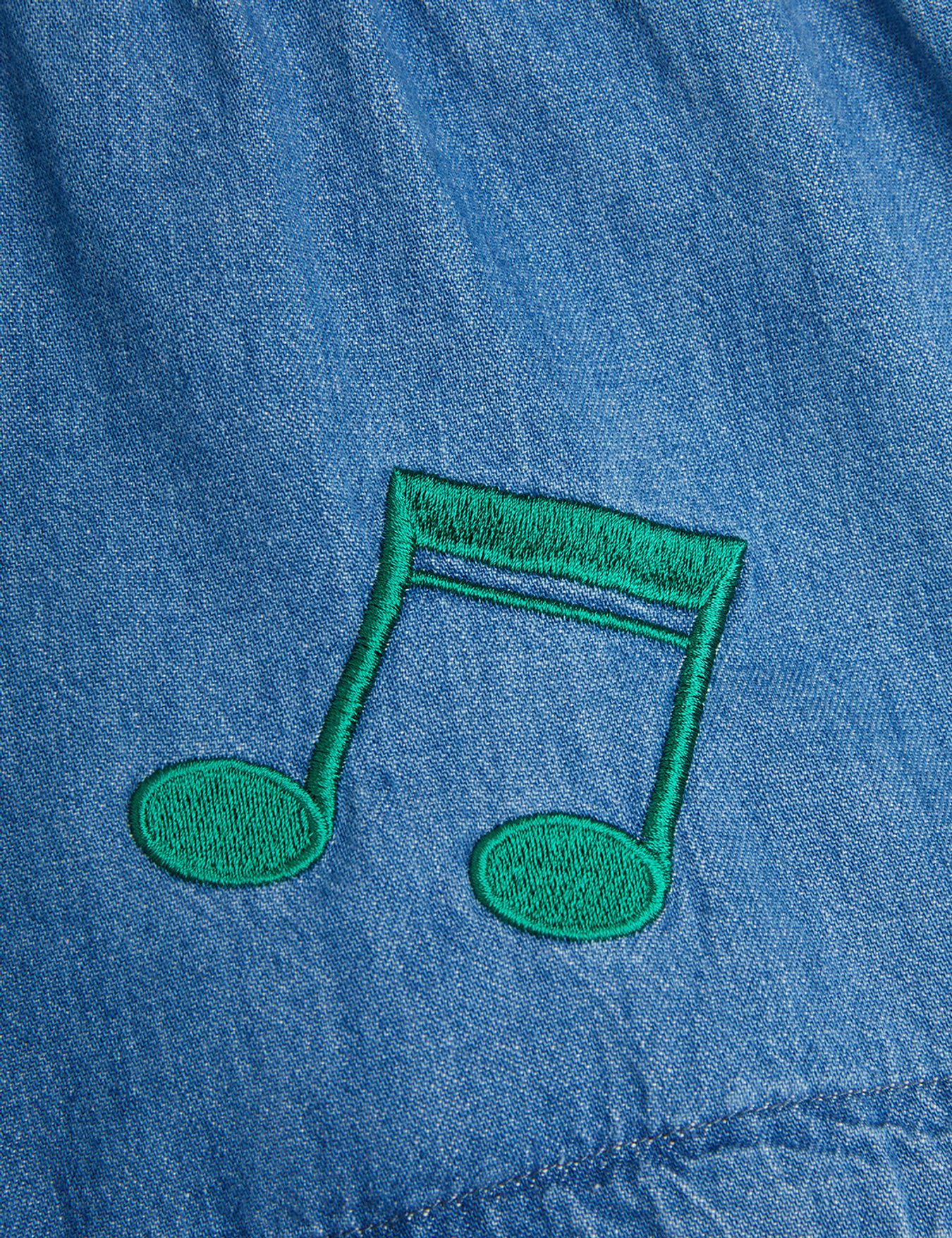 Note Denim Shorts