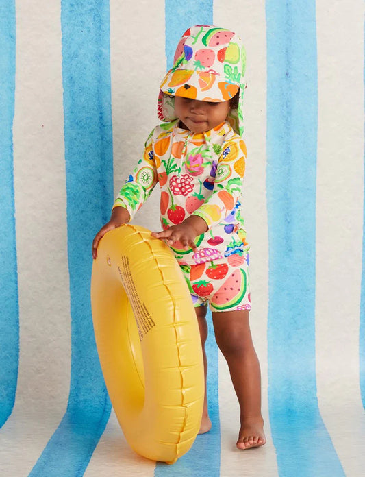 Eat the Rainbow Swim Hat