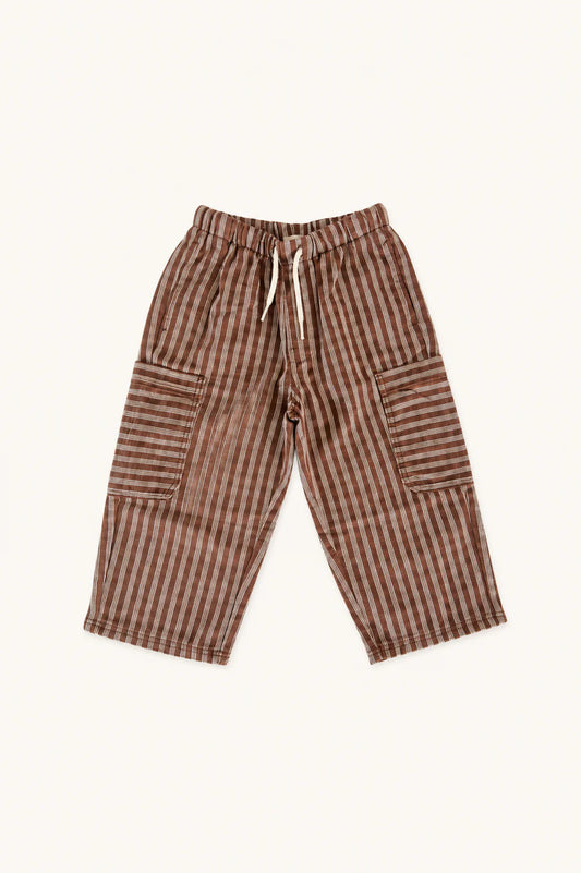 Mocha Check Cargo Pants