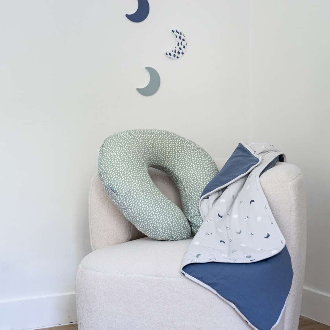 Softy Cotton Nursing Pillow - Cloudy Khaki