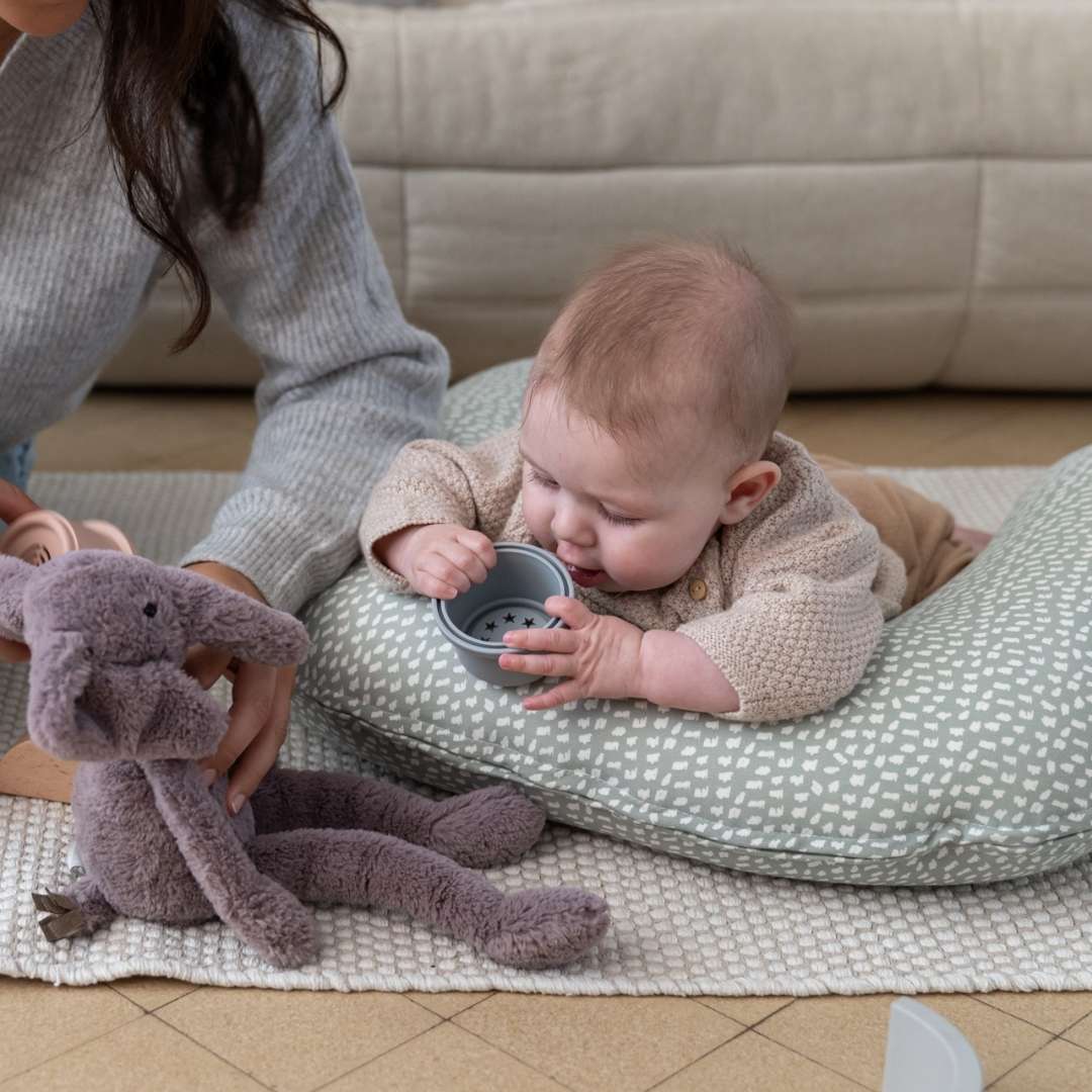 Softy Cotton Nursing Pillow - Cloudy Khaki