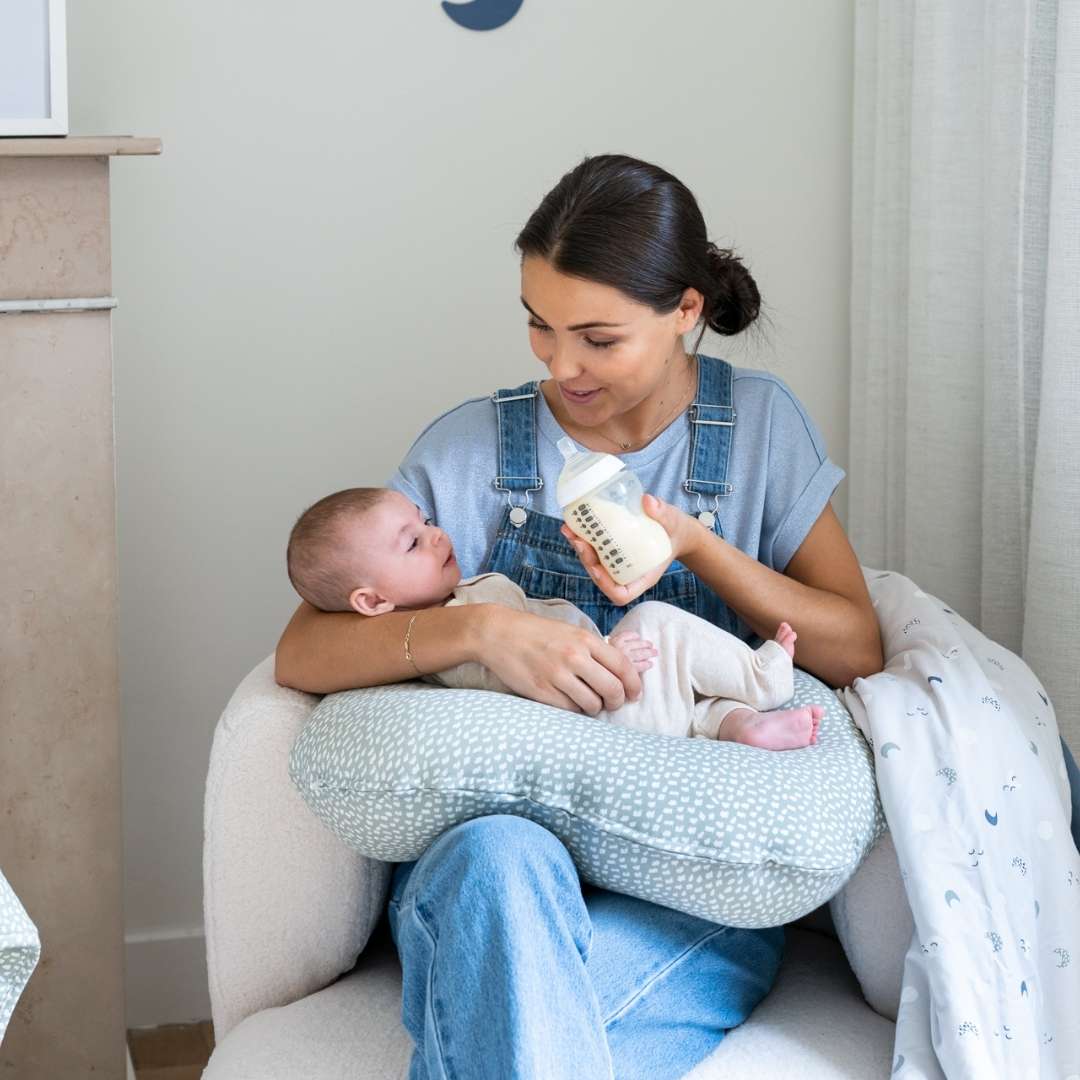 Softy Cotton Nursing Pillow - Cloudy Khaki