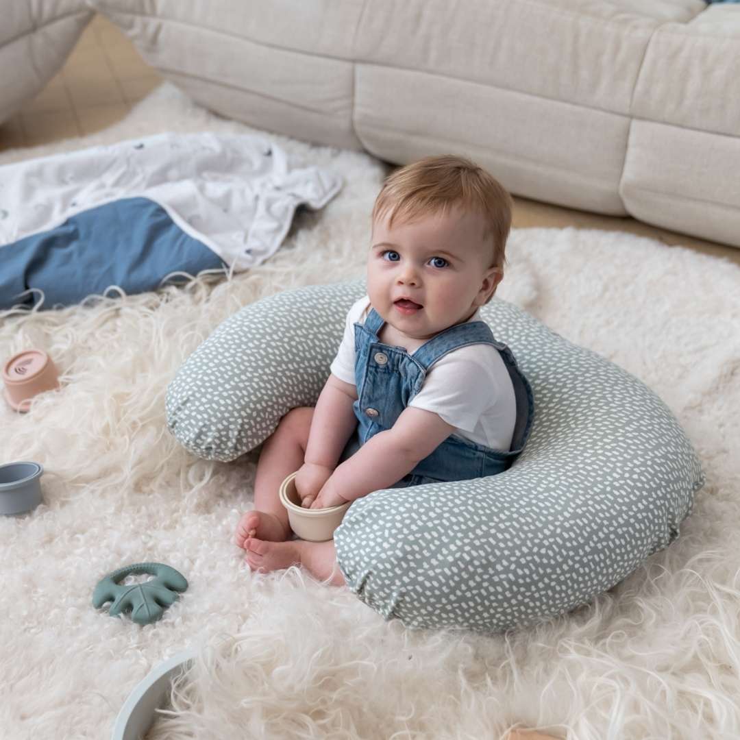 Softy Cotton Nursing Pillow - Cloudy Khaki