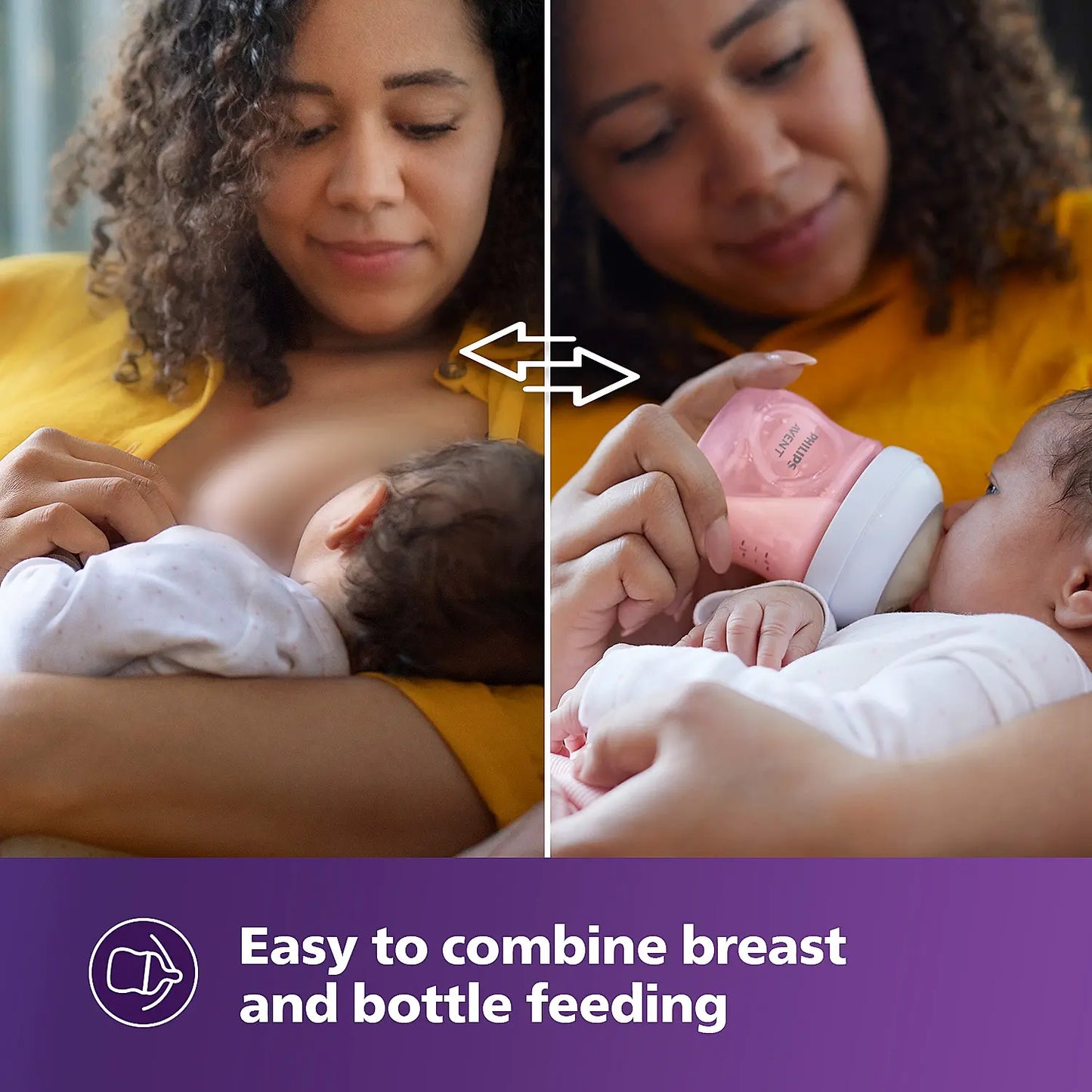 Natural Response Feeding bottle 260ml - Single Pack - Pink (SCY903/11)