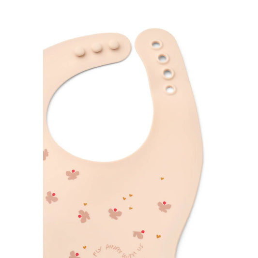 Ember Printed Bib 2-pack - Mini Butterfly / Apple Blossom