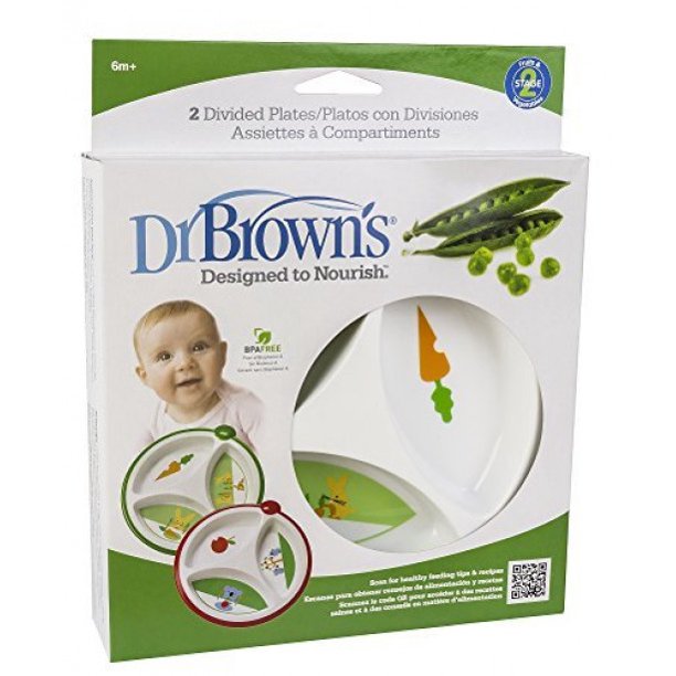 Divided Plates, 2 Pack