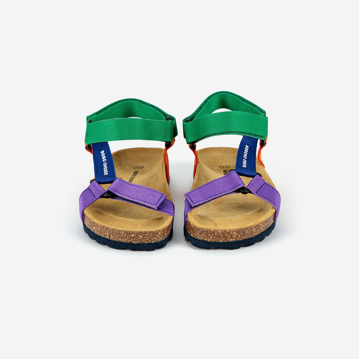 Color Block Straps Sandals