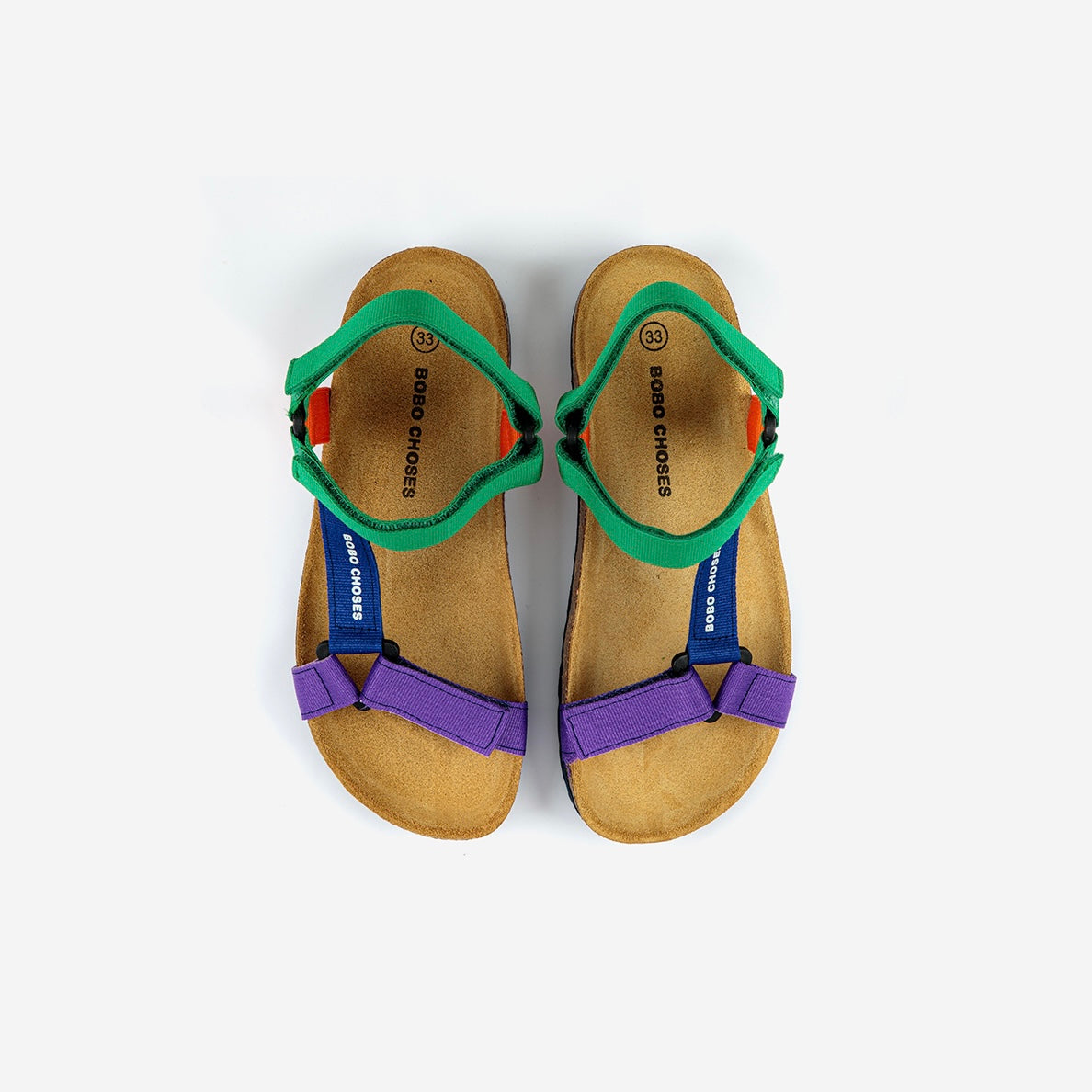 Color Block Straps Sandals