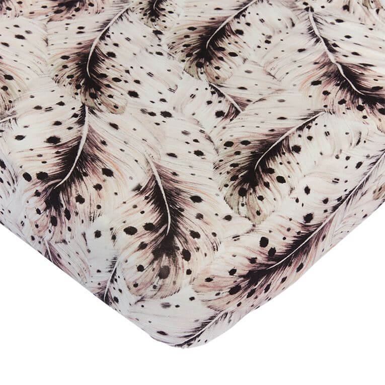 Toddler Fitted Sheet - Soft Feathers