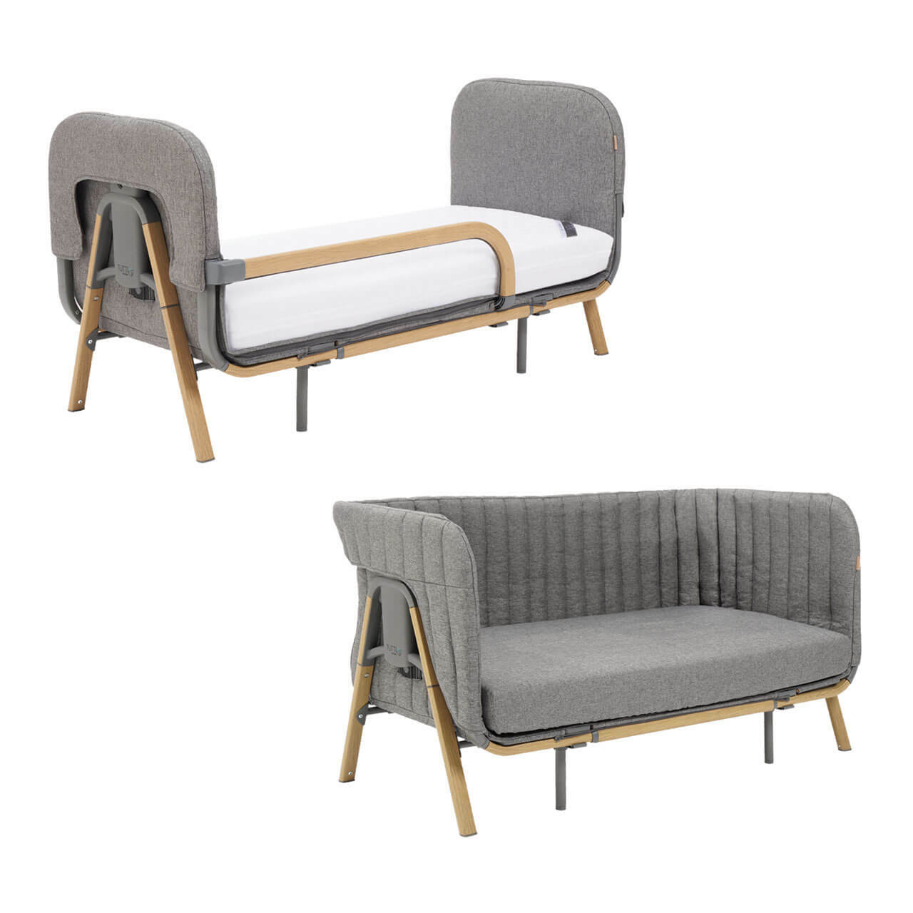 Cozee XL Junior Bed & Sofa Expansion Pack - Oak/Charcoal