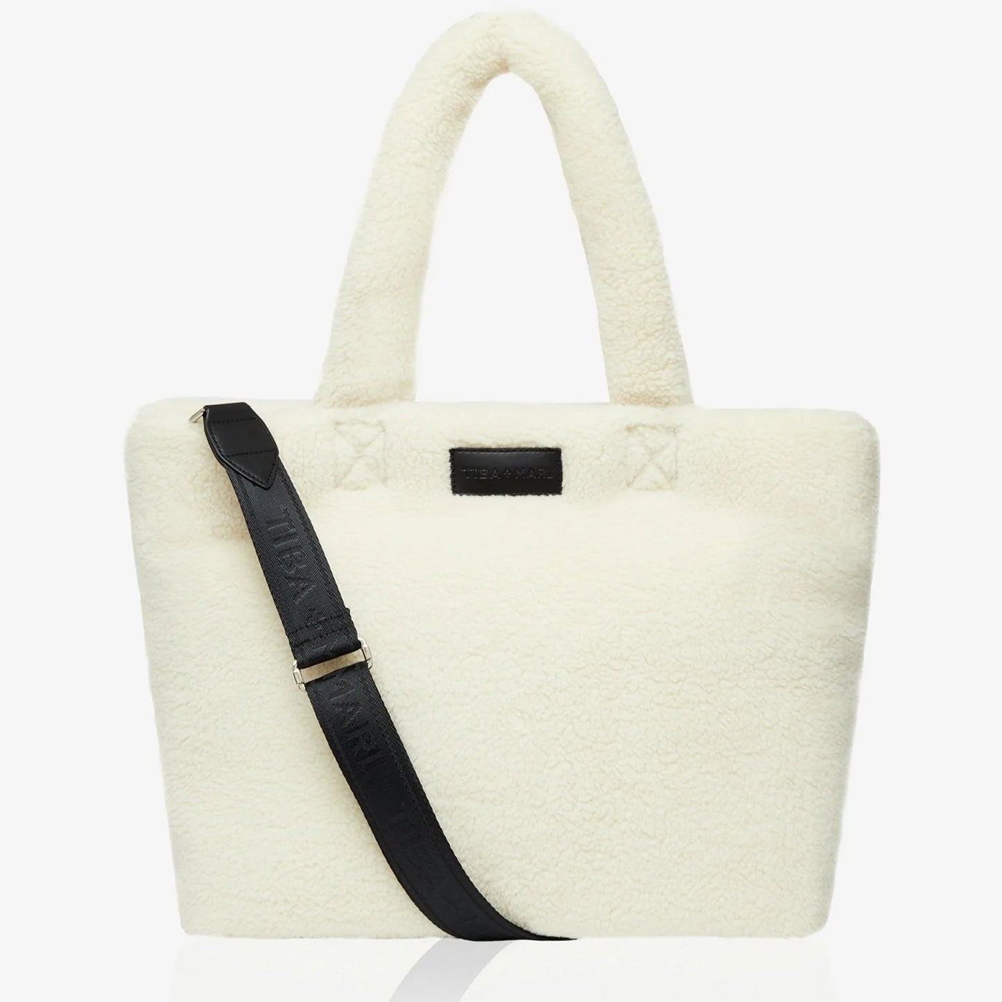 Sumi Puffy Tote - Cream Fleece