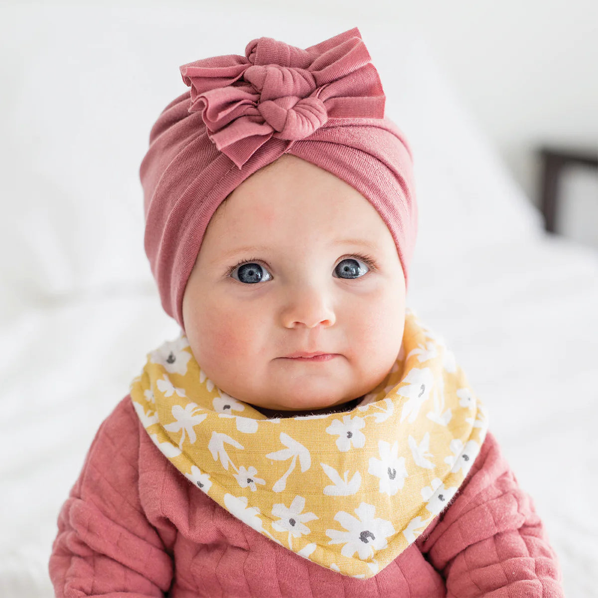 Bandana Bibs, Pack of 2 - Wildflowers/Dots