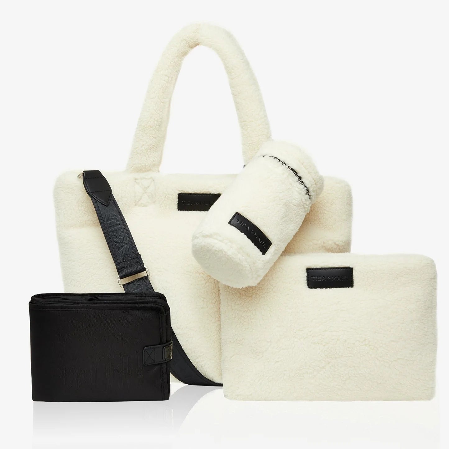 Sumi Puffy Tote - Cream Fleece