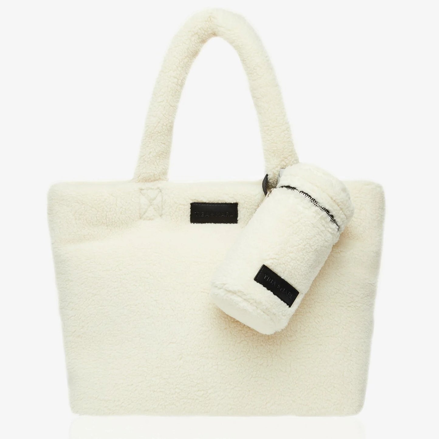 Sumi Puffy Tote - Cream Fleece