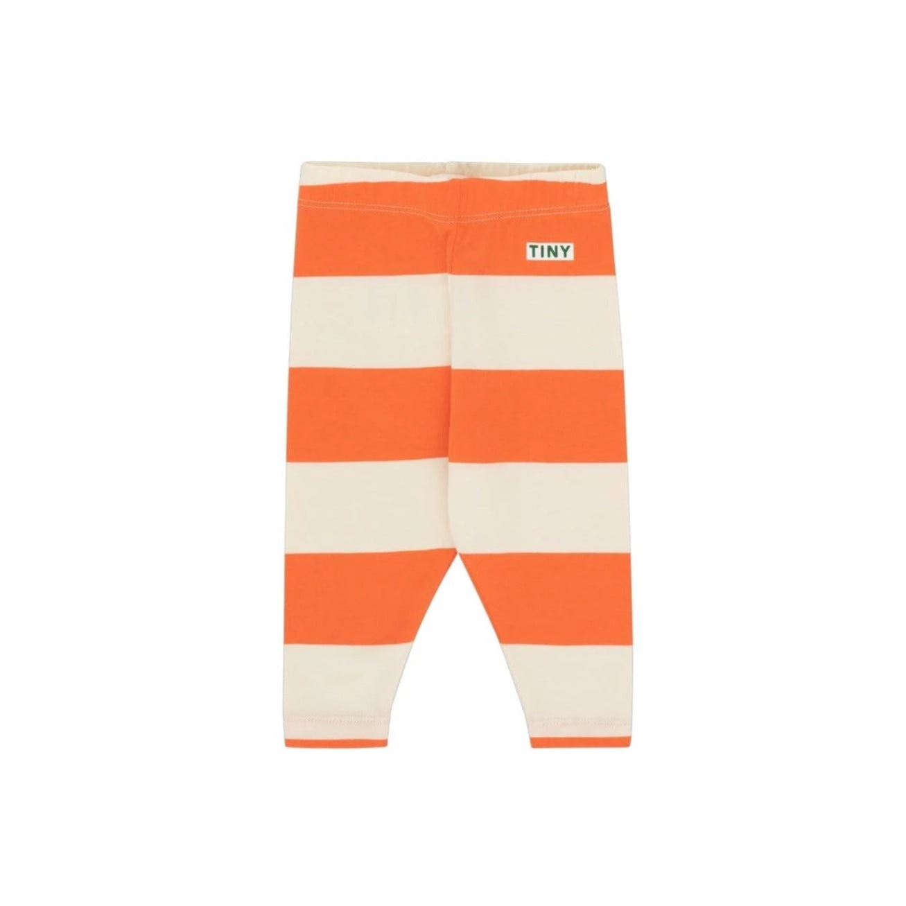 Striped Baby Leggings - Marigold Orange