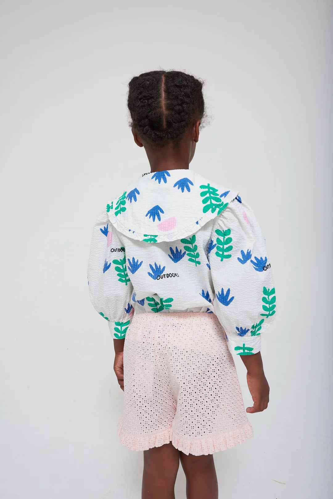 Delicate Pink Embroidered Frill Shorts