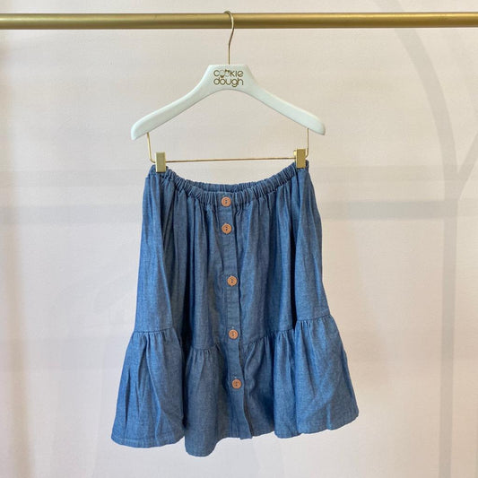 Denim Ruffle Skirt - 10 years