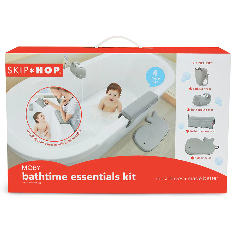 Grey Moby Bathtime Essentials Kit - Grey