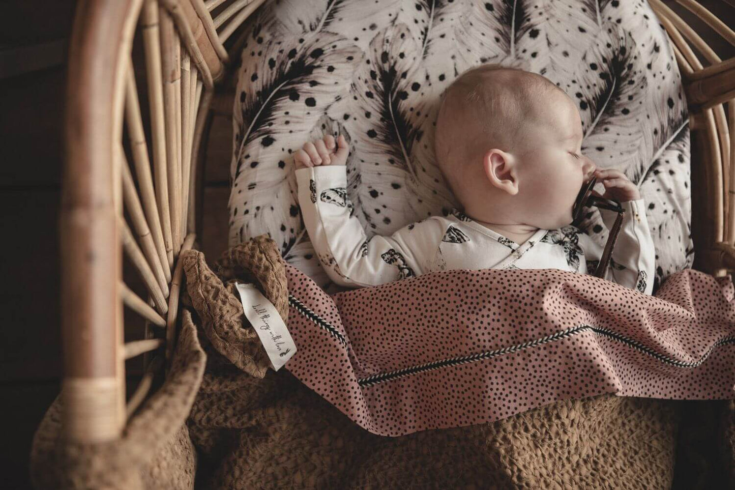 Toddler Fitted Sheet - Soft Feathers