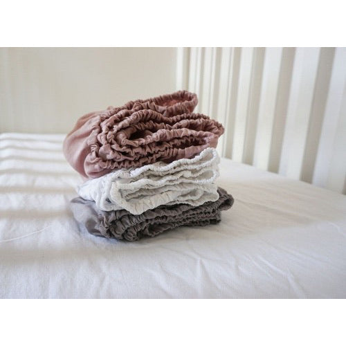 Linen Fitted Crib Sheet