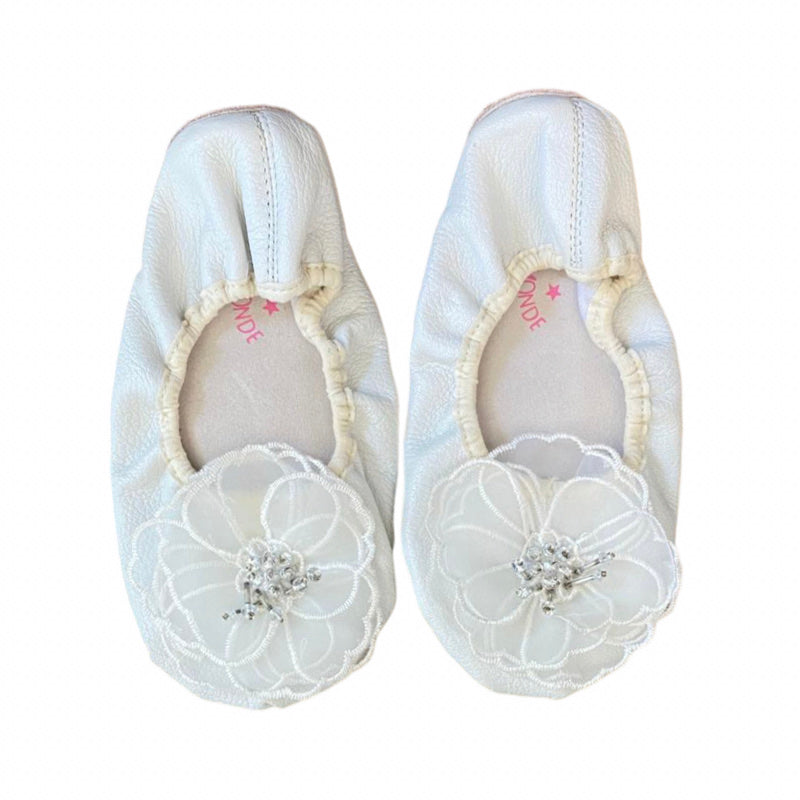 Diamanté Rose Ballet Flats