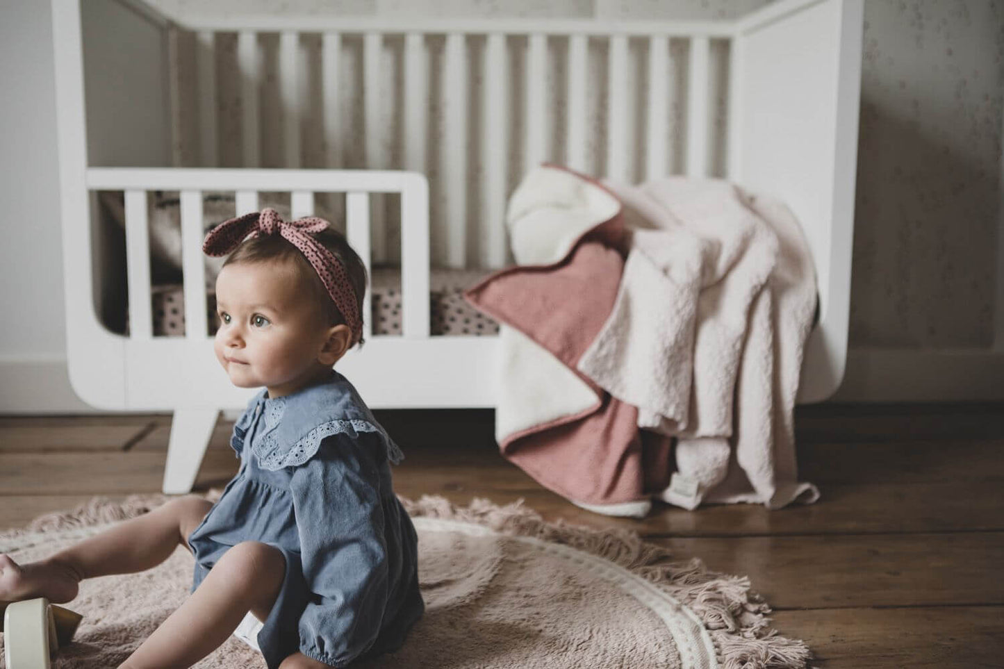 Toddler Fitted Sheet - Bold Dots Dark Brown